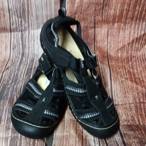 JSport by Jambu Black and Gray Kids Sandals
